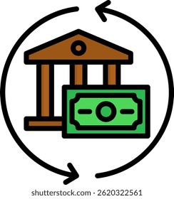 Bonds Icon Lineal Color Vector Illustration