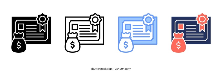 Bonds icon sheet multiple style collection