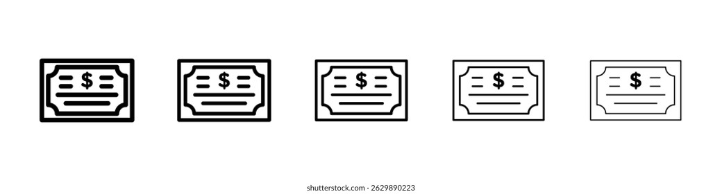 Bonds icon Simple thin line flat symbol