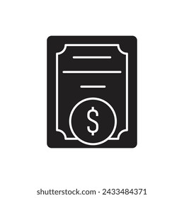 Bonds icon, template for graphic and web design. vector illustration