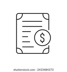 Bonds icon, template for graphic and web design. vector illustration