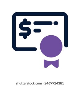 bonds icon. vector dual tone icon for your website, mobile, presentation, and logo design.