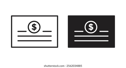 Bonds icons in flat and line style set.