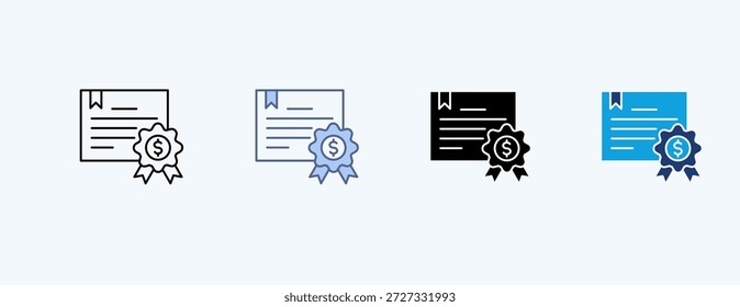 Bonds Multiple Icon Illustration Vector