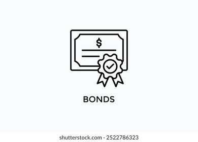 Bonds Vector Icon Or Logo Illustration