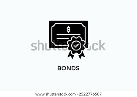 Bonds Vector Icon Or Logo Illustration