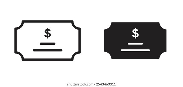 Bonds vector icon set in black.