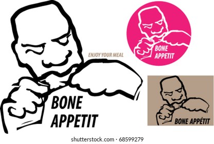 "Bone Appetit" clip-arts