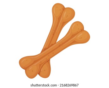 Galleta ósea. Galleta de perro. Comida seca para perros.