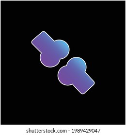 Bone blue gradient vector icon