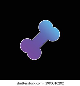 Bone blue gradient vector icon