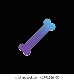 Bone blue gradient vector icon