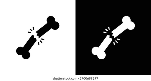 Bone break icon design concept. vector flat icons