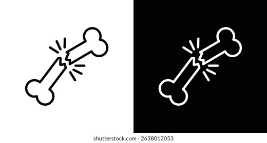 Bone break icon Graphic vector set for ui design