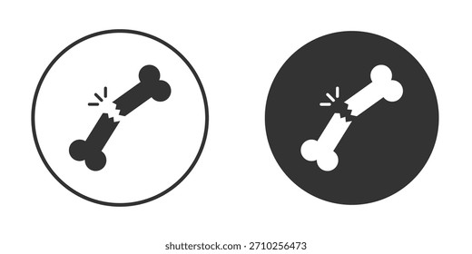 Bone break icon for website design, logo for web and apps.