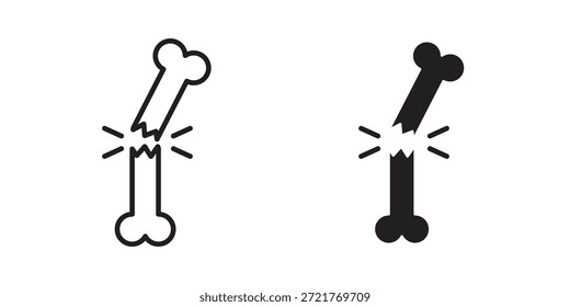Ícone de quebra de osso para o design do seu site, logotipo, aplicativo, UI. EPS10
