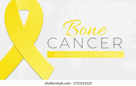 Bone Cancer Awareness Month Background Illustration Banner