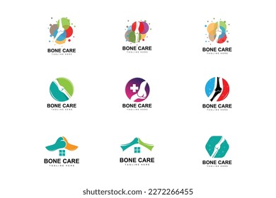 Bone Care Logo, Body Health Vector, Design For Bone Health, Pharmacy, Hospital, Health Product Brand