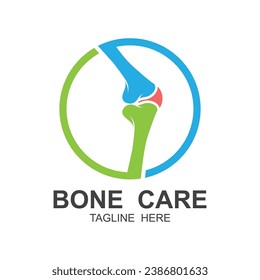 Bone Care Logo, Body Health Vector, joint care logo. Design For Bone Health, Pharmacy, orthopedic Hospital, chiropractic hospital and Health Product Brand