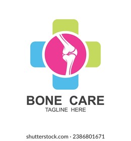 Bone Care Logo, Body Health Vector, joint care logo. Design For Bone Health, Pharmacy, orthopedic Hospital, chiropractic hospital and Health Product Brand