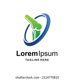 Bone care logo design vector template