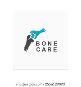 Bone care logo, Minimalist joint bone design Illustration orthopedic template