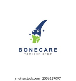 Bone care logo, Minimalist joint bone design Illustration orthopedic template