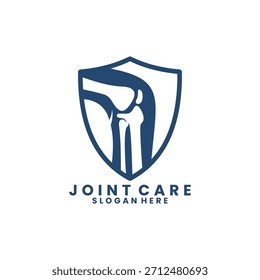 Knochenpflege oder Knochenschutz Logo Design Vektor Vorlage. Knochen Logo Design Symbol