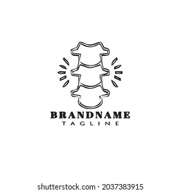 bone cartoon logo icon cute template modern illustration
