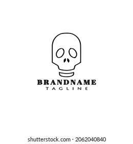 bone cartoon logo cartoon icon design black modern isolated vector illustration
