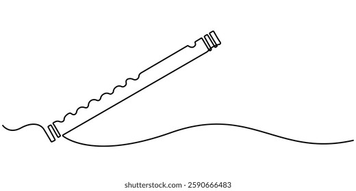  bone continuous line drawing Recorders instrument vector illustration minimalist design single line art, flute drawing continuous one line drawing, Black and white vector illustration of children's.