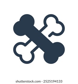 Bone for Creepy halloween Vector Icon
