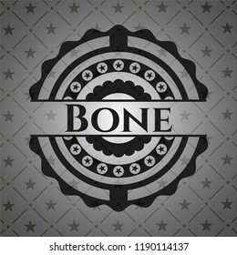 Bone dark emblem. Retro