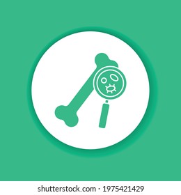 Bone densitometry color glyph icon. Medical and scientific concept. Laboratory diagnostics. Pictogram for web, mobile app, promo. UI UX design element