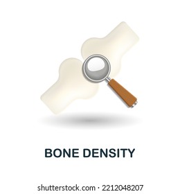 Bone Density icon. 3d illustration from health check collection. Creative Bone Density 3d icon for web design, templates, infographics and more