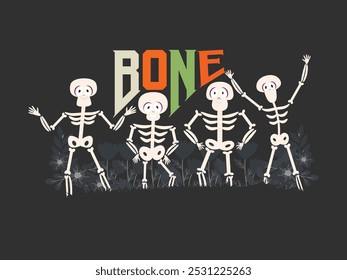 Bone Design Concept To Make Halloween Fun And Scary