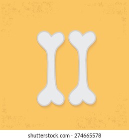 Bone design,clean vector