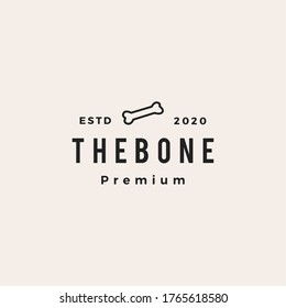 bone dog food hipster vintage logo vector icon illustration