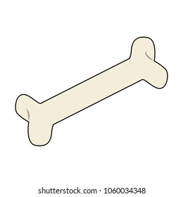 Bone for dog isolated
