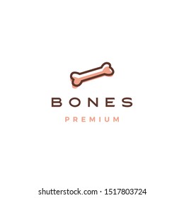 bone for dog logo vector icon illustration