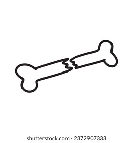 Bone for dog template logo