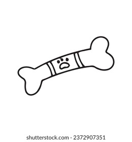 Bone for dog template logo