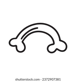 Bone for dog template logo
