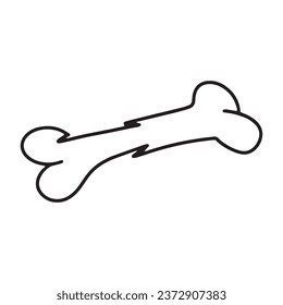 Bone for dog template logo