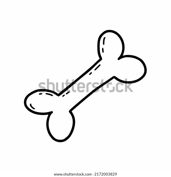 Bone Dog Vector Doodle Illustration Sketch Stock Vector (Royalty Free ...