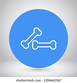 bone for a dog vector icon eps 10