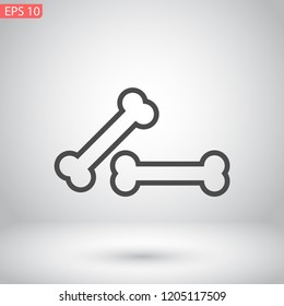 bone for a dog vector icon eps 10
