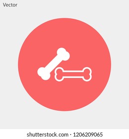 bone for a dog vector icon eps 10