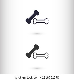 bone for a dog vector icon eps 10