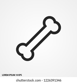 bone for a dog vector icon eps 10
